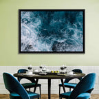 Aerial Swirling Ocean Waves Wall Art