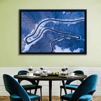 Montenegro Snowy Mountain Road Wall Art