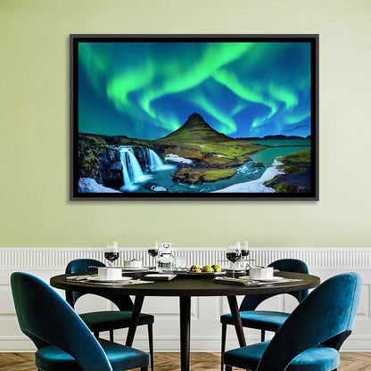 Aurora Borealis Kirkjufell Wall Art