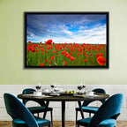 Red Poppy Field Wall Art