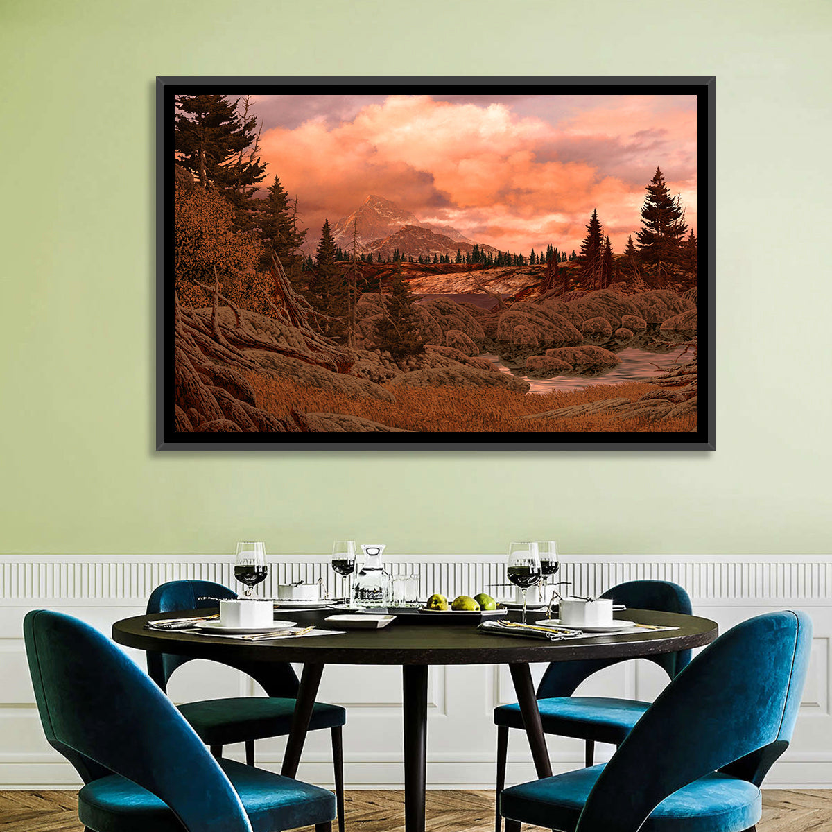 Rocky Mountain Landscape Wall Art