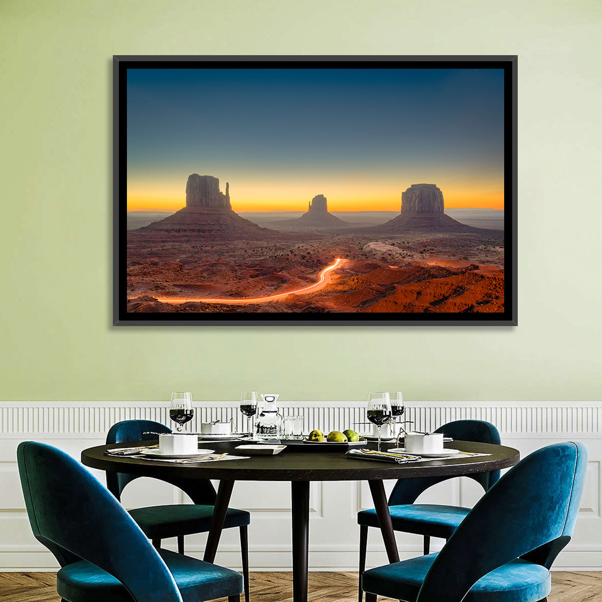 Monument Valley Golden Horizon Wall Art