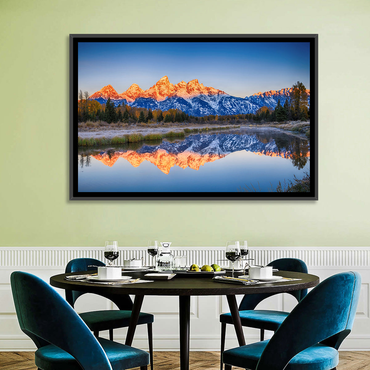 Schwabacher Landing, Grand Teton Sunrise Wall Art