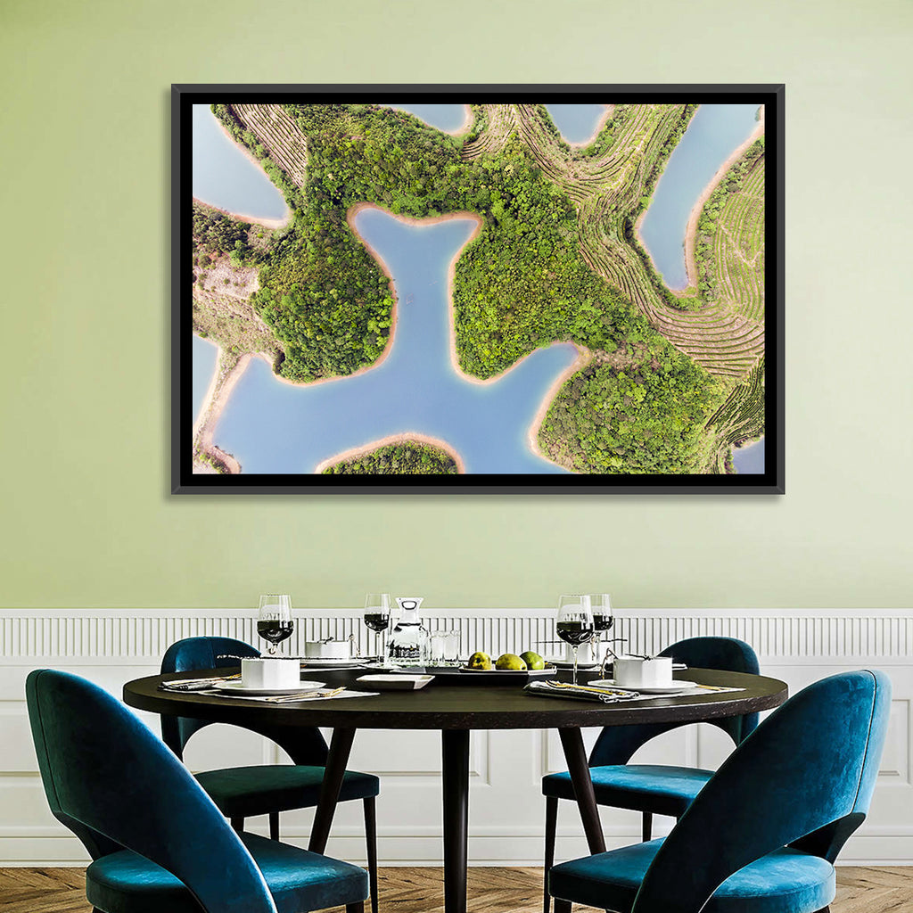 Thousand Island Lake Aerial View Wall Art