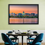 Madison State Capitol Skyline Wall Art