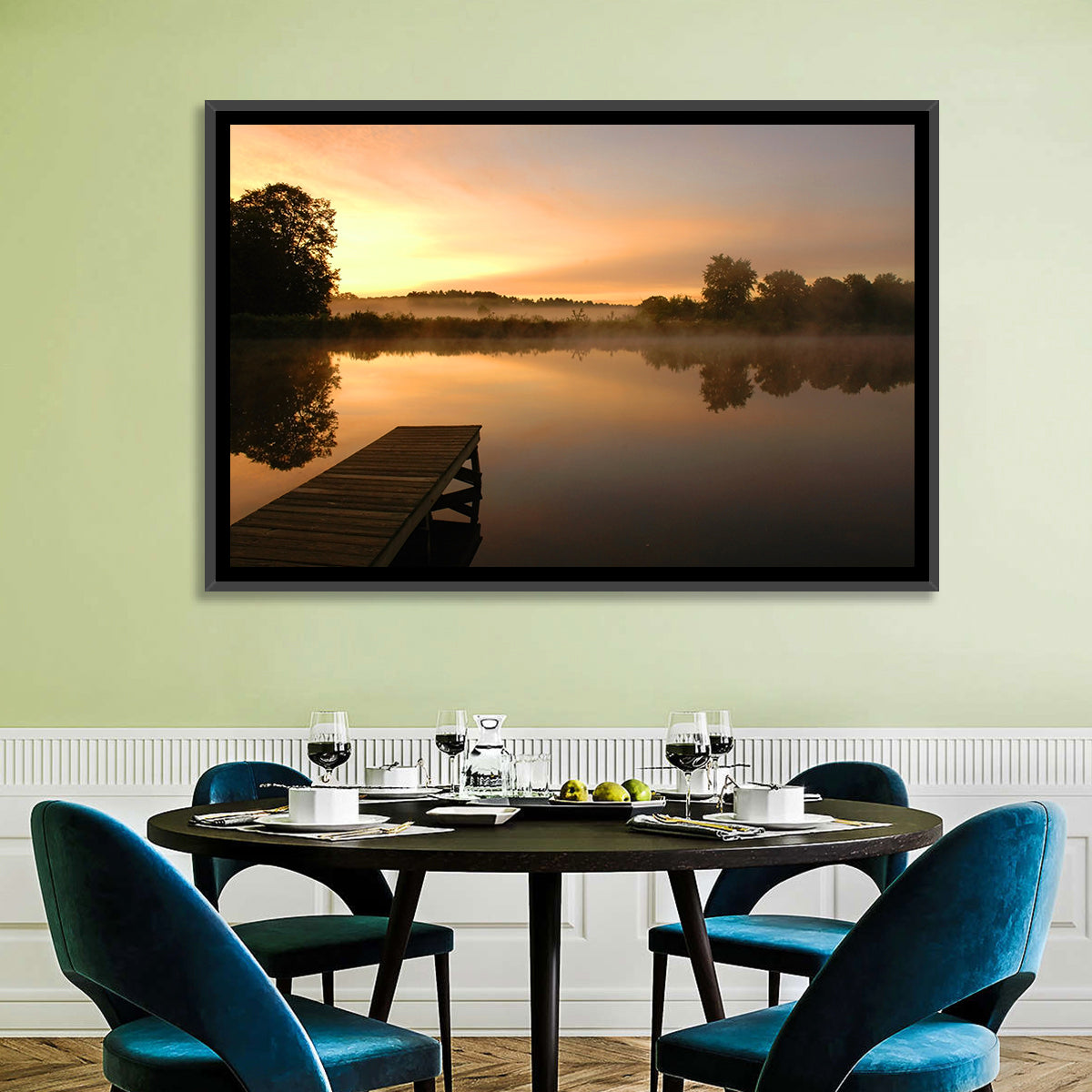 Golden Morning Pier Wall Art