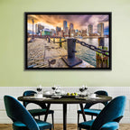 Boston Harbor at Dusk Wall Art