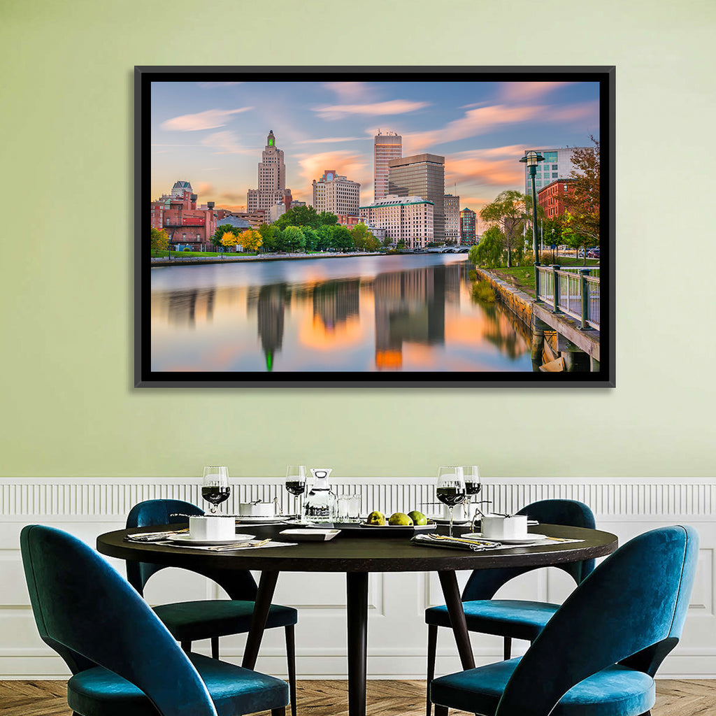Providence Golden Hour Skyline Wall Art