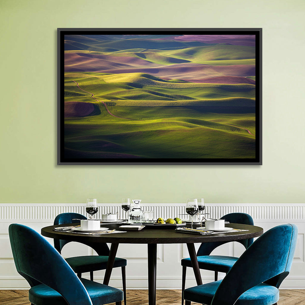 Palouse Farmland at Golden Hour Wall Art