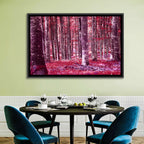 Crimson Woodland Wall Art