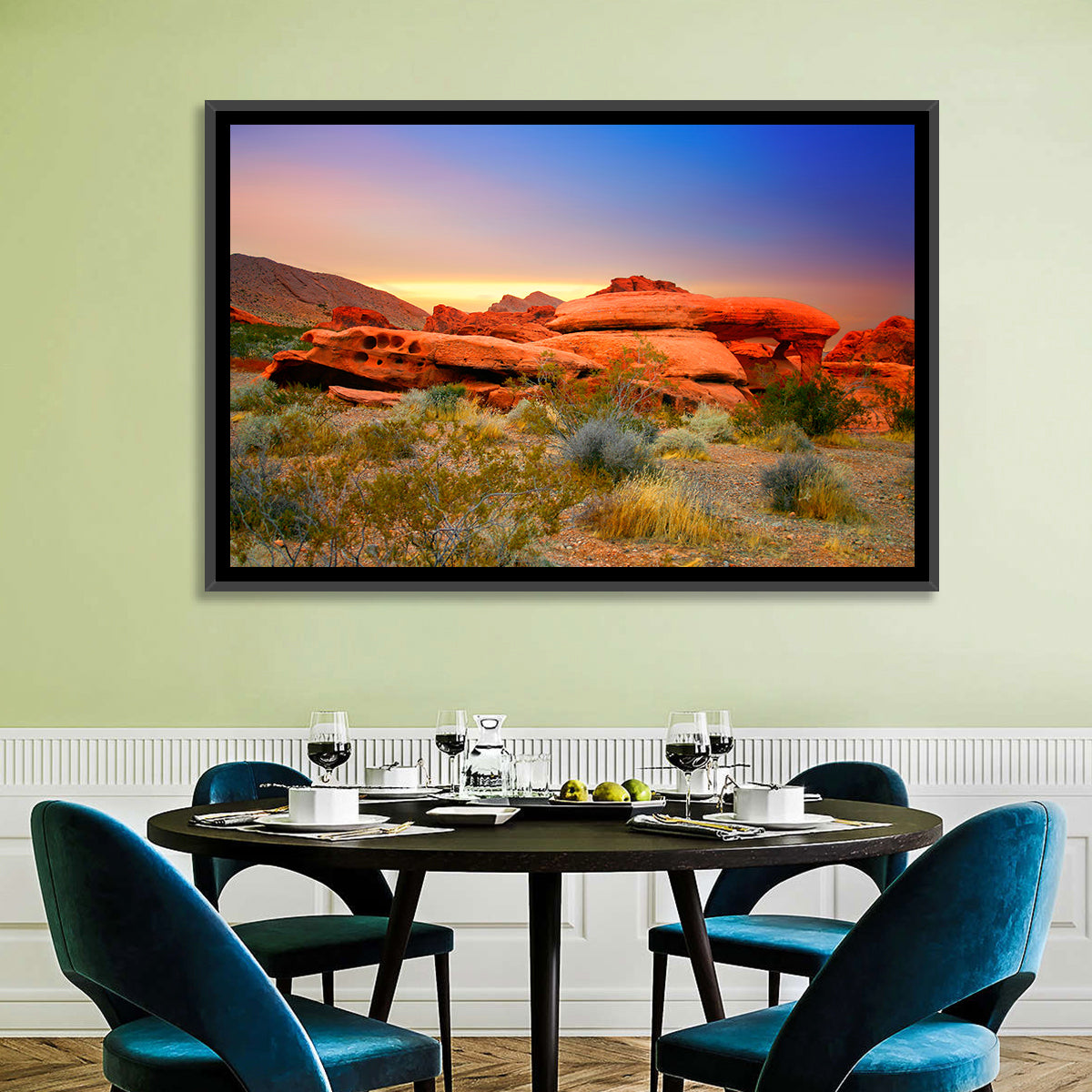 Red Rock Canyon Sunset Wall Art