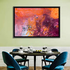 Magenta Orange Color Flow Wall Art