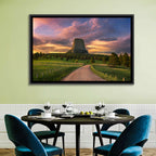 Devils Tower at Sunset Wall Art