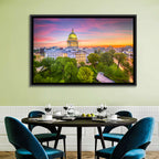 Madison State Capitol at Dusk Wall Art