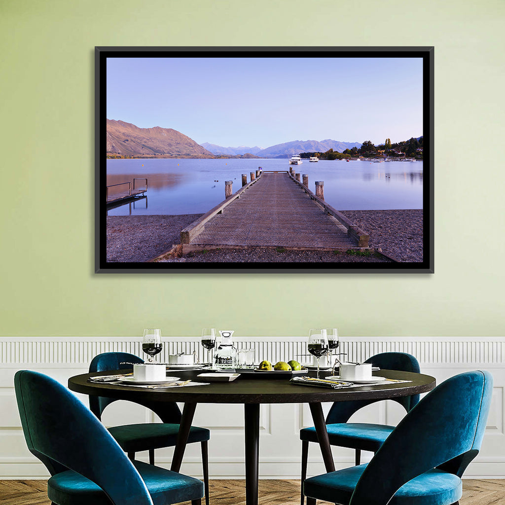 Wanaka Pier at Twilight Wall Art