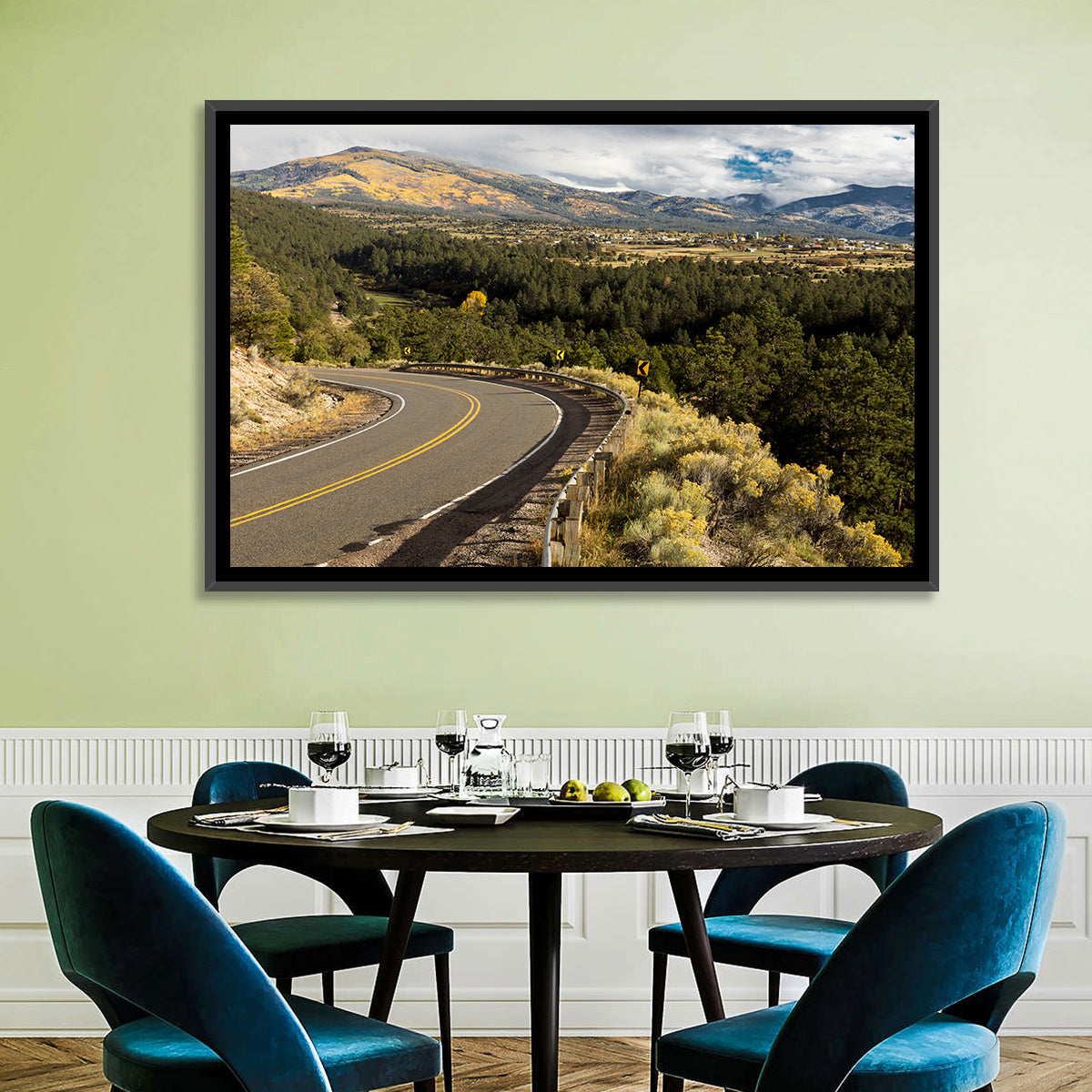 Road to Taos Wall Art in a room, landscape