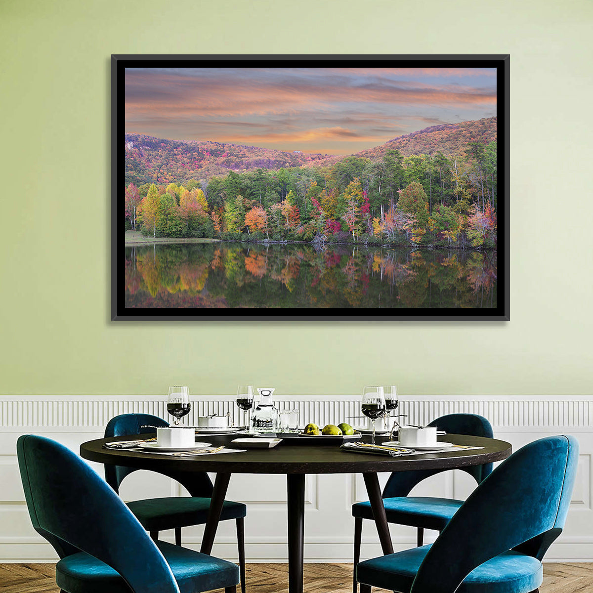 Cheaha State Park Lake Wall Art in a room, landscape