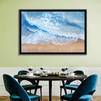 Aerial Turquoise Beach Waves Wall Art
