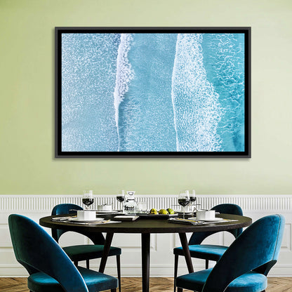 Moving Beach Waves Wall Art