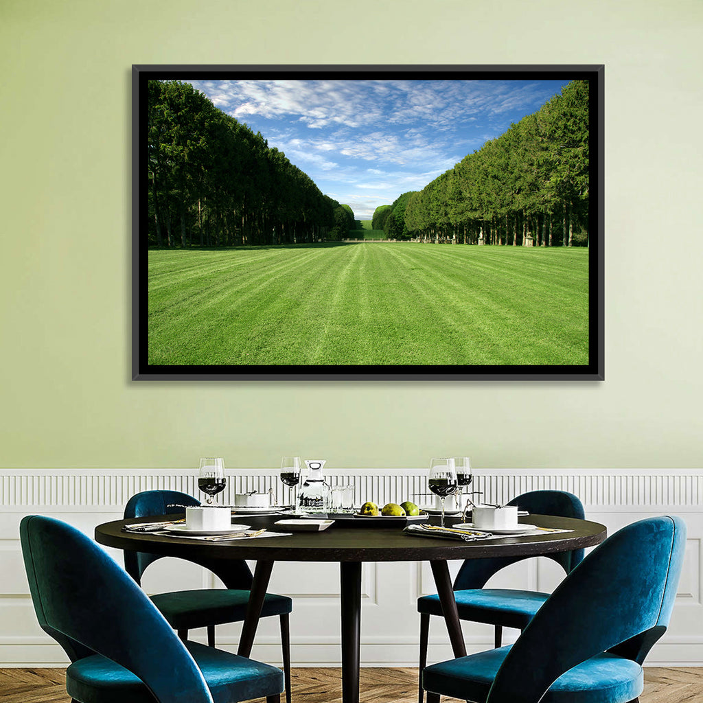Tree-lined Manicured Lawn Wall Art