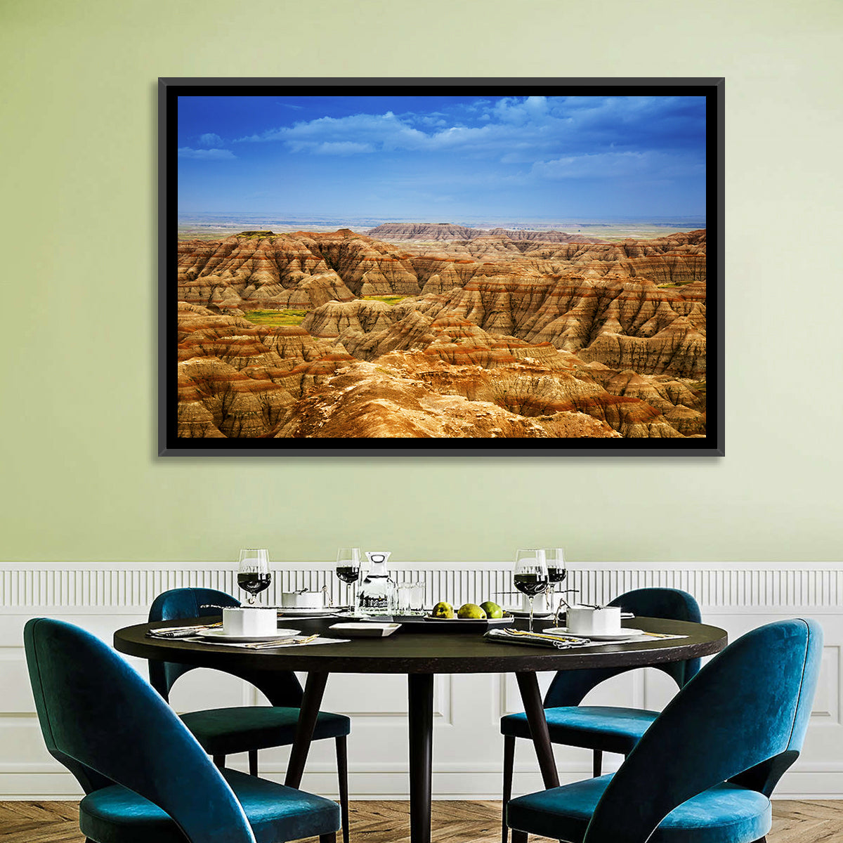 Badlands National Park Ii Wall Art in a room, landscape