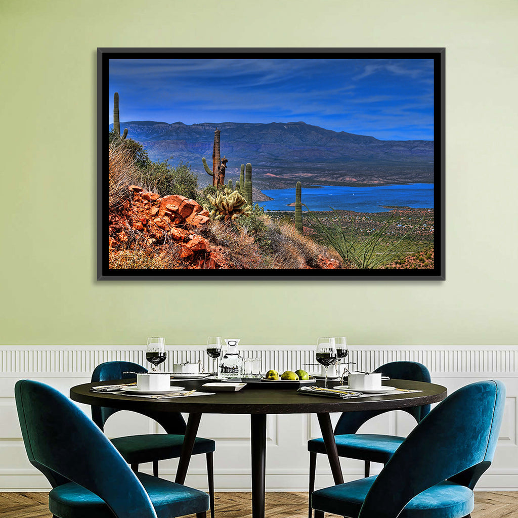 Roosevelt Lake Saguaro Vista Wall Art