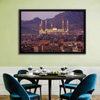 Al-saleh Mosque at Dusk Wall Art