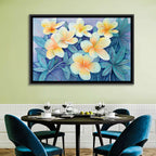 Watercolor Frangipani Cluster Wall Art