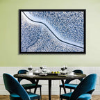 Winding Snowy Forest Road Wall Art