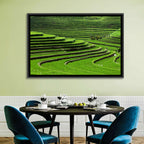 Lush Rice Terraces Wall Art