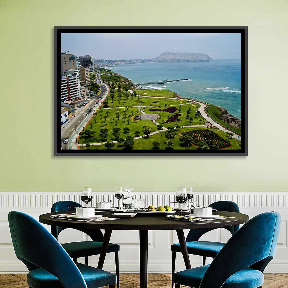 Miraflores Park Overlook, Lima Wall Art in a room, landscape