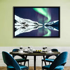 Emerald Aurora Over Mirror Lake Wall Art
