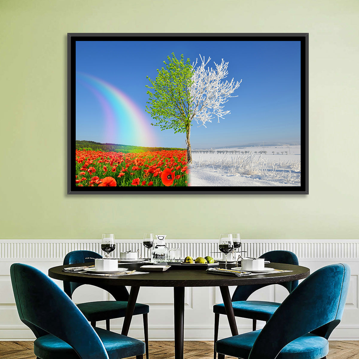 Seasonal Split Landscape Wall Art