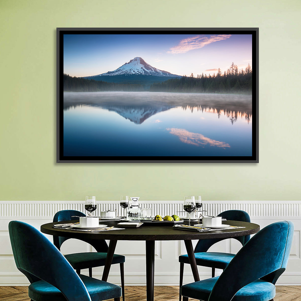 Mount Hood Reflection at Trillium Lake Wall Art