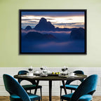 Dolomites Sunrise Silhouette Wall Art