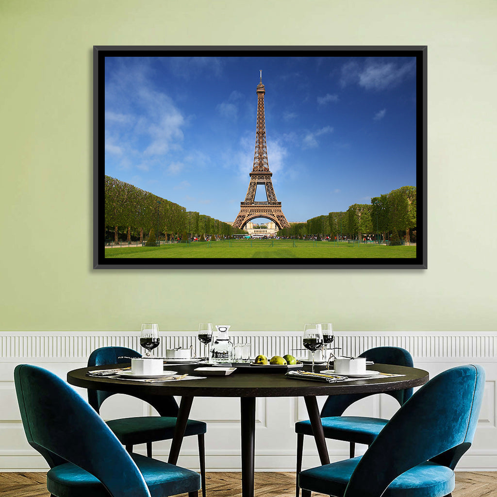 Eiffel Tower Park View Wall Art