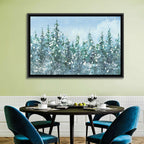 Snowy Spruce Forest Wall Art