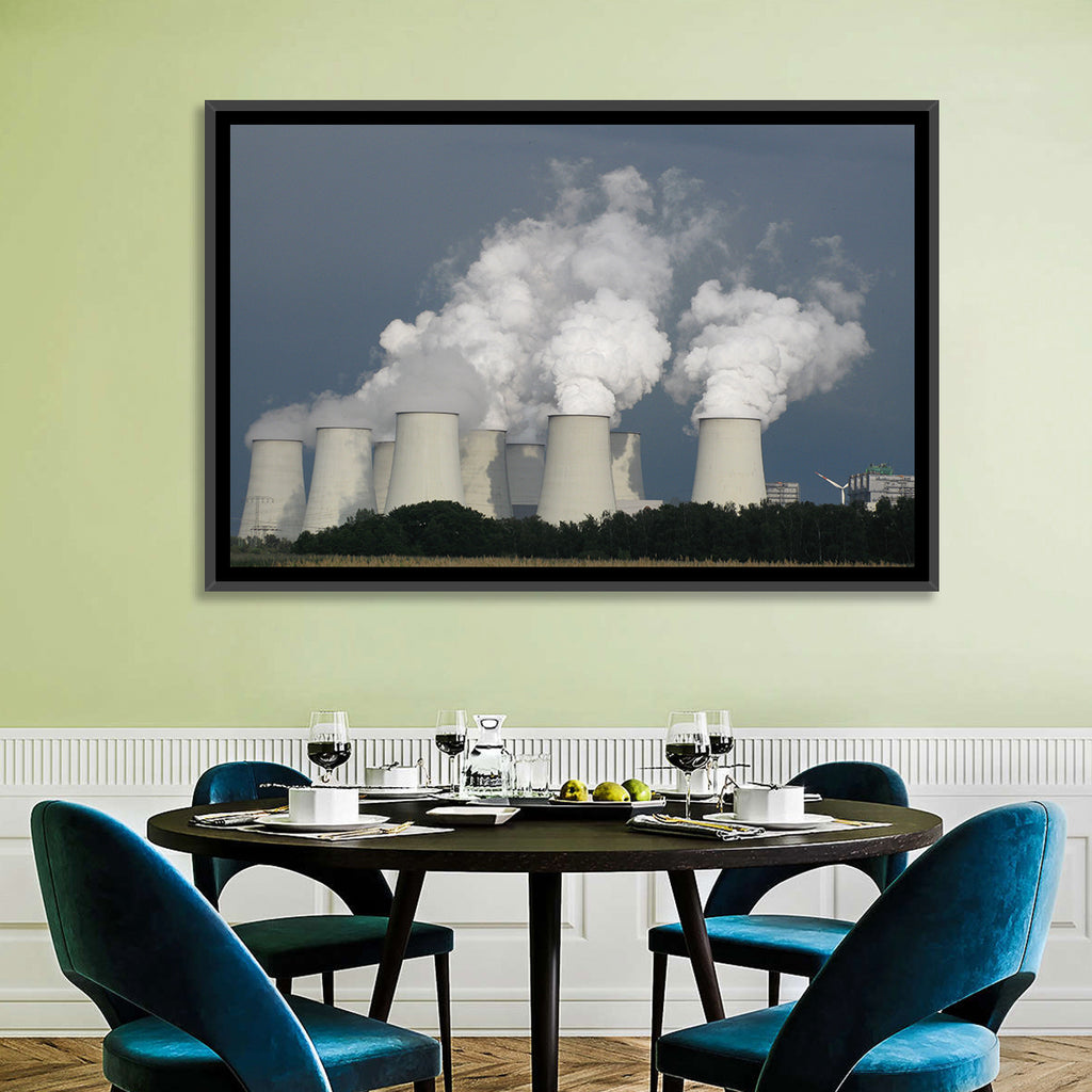 Cooling Towers at Coal Power Plant Wall Art