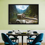 Cabin on Lake Obersee Wall Art