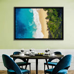 Aerial Turquoise Beach View Wall Art