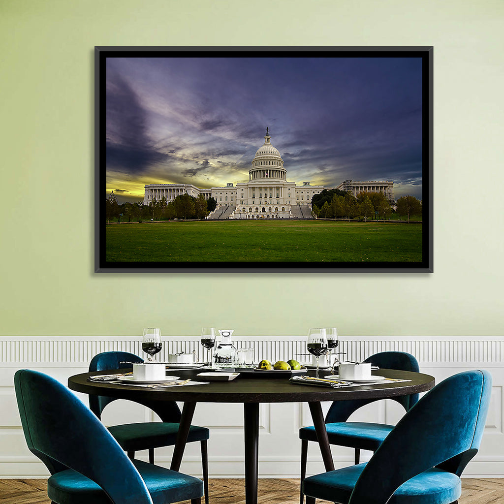 United States Capitol at Dusk Wall Art