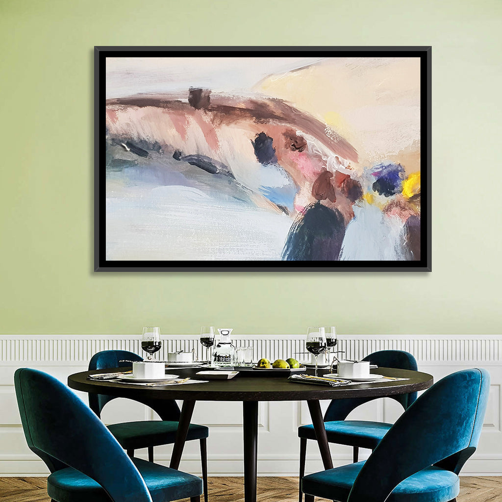 Abstract Mountain Waterfall Wall Art