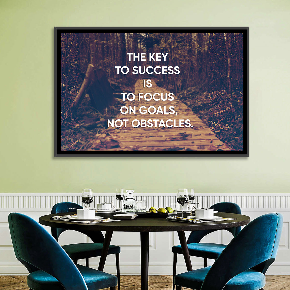 Key to Success Wall Art in a room, landscape