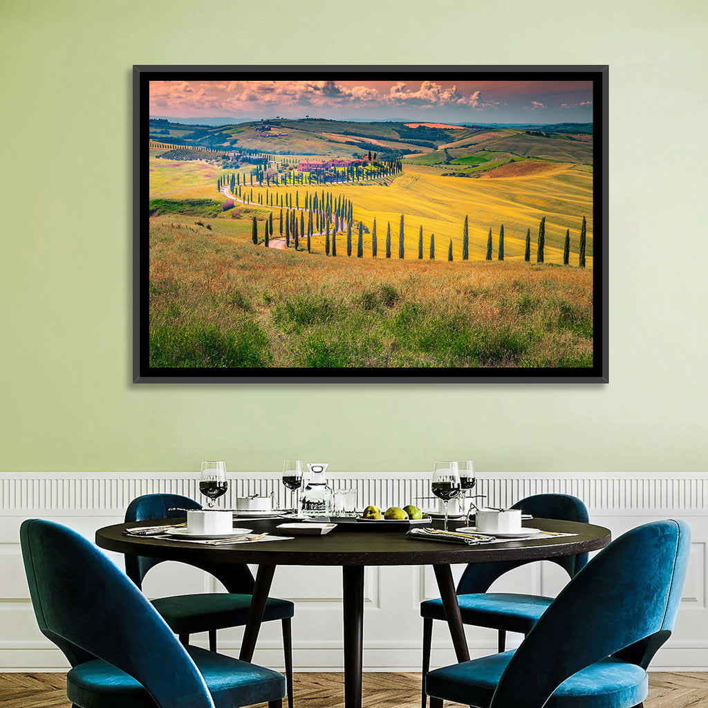Val D'orcia Cypress Road Wall Art