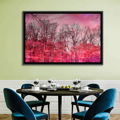 Autumn Trees Reflection Wall Art