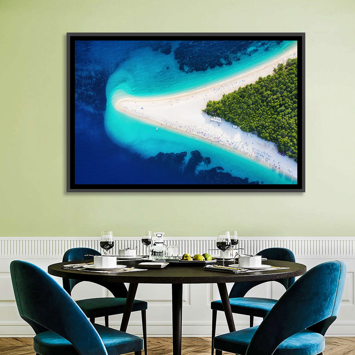 Zlatni Rat Beach Aerial Coast Wall Art