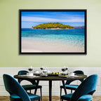 Butrint Turquoise Island Beach Wall Art