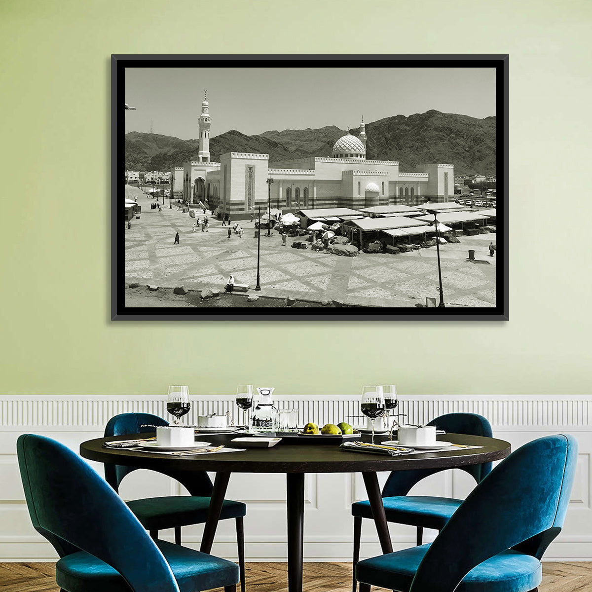 Uhud Mosque, Medina Wall Art in a room, landscape