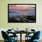 Rocky Coast Sunset Wall Art