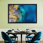 Golden Coast Abstract Wall Art